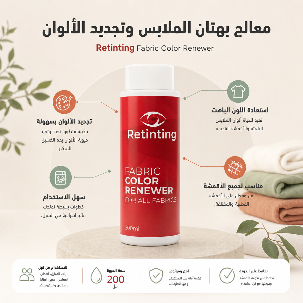 معالج بهتان الملابس - Retinting