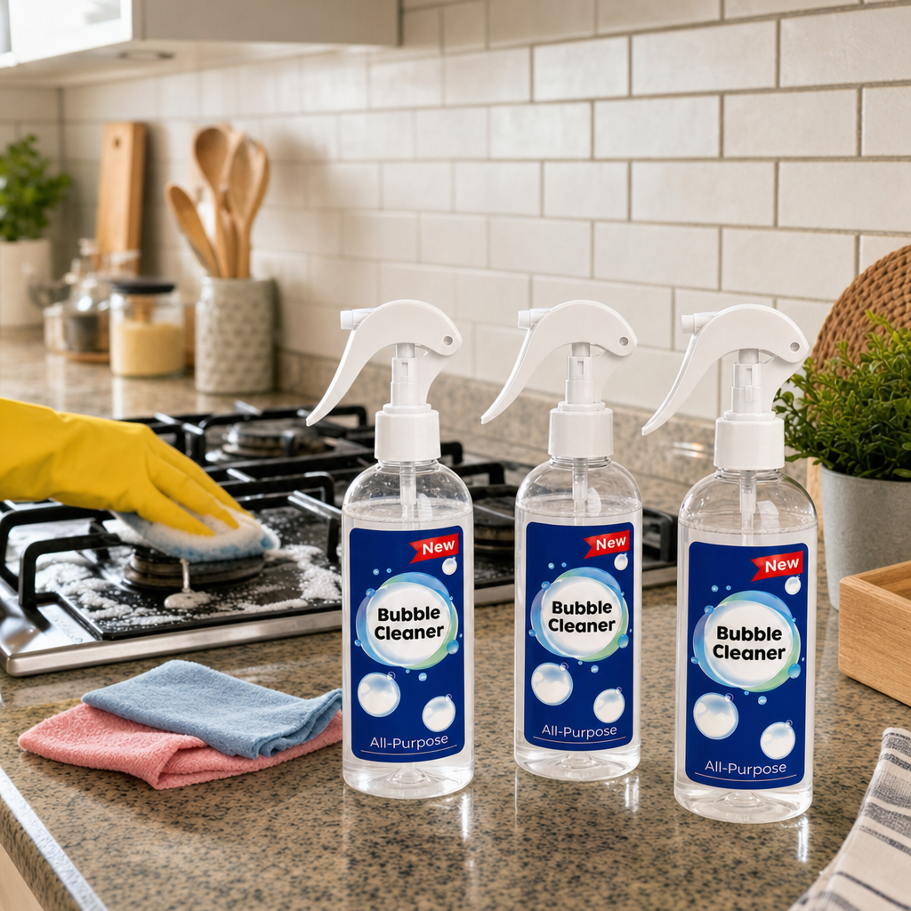 عرض 3 قطع: اسبراي التنظيف الجبار Multipurpose Bubble Cleaner